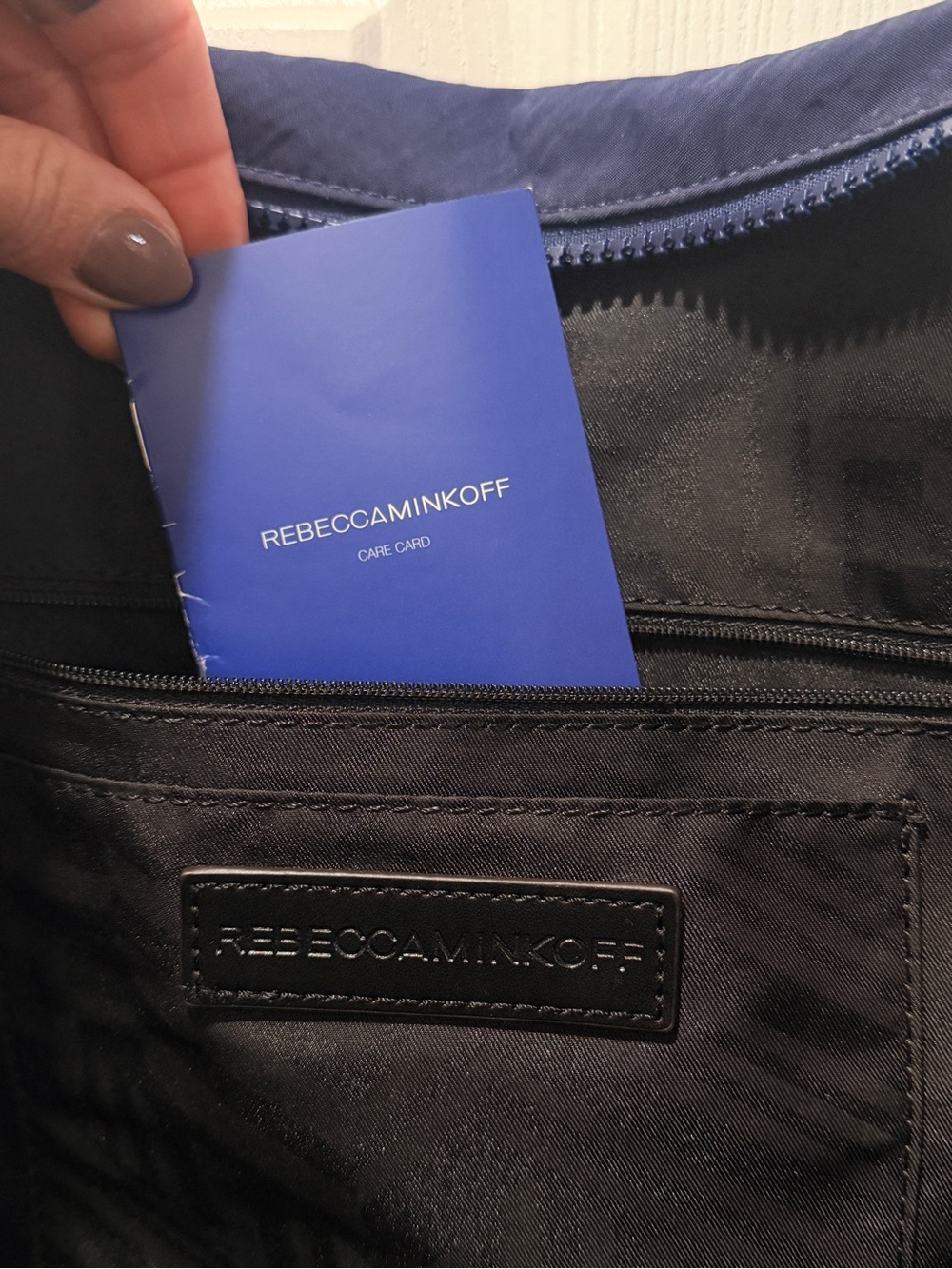 Rebecca Minkoff Navy Tote Bag NWOT - Picture 8 of 8